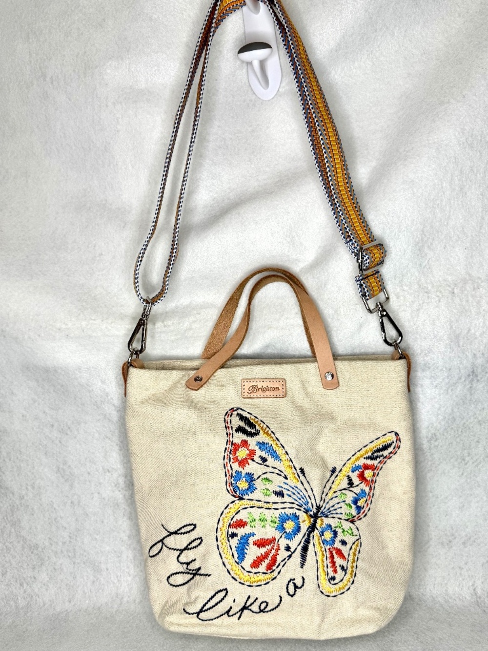 Brighton Embroidered Butterfly Dream Messenger Bag